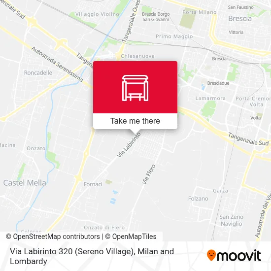 Via Labirinto 320 (Sereno Village) map