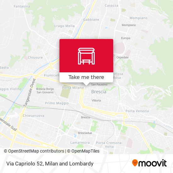 Via Capriolo 52 map