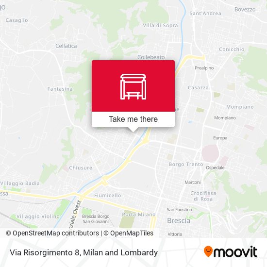 Via Risorgimento 8 map