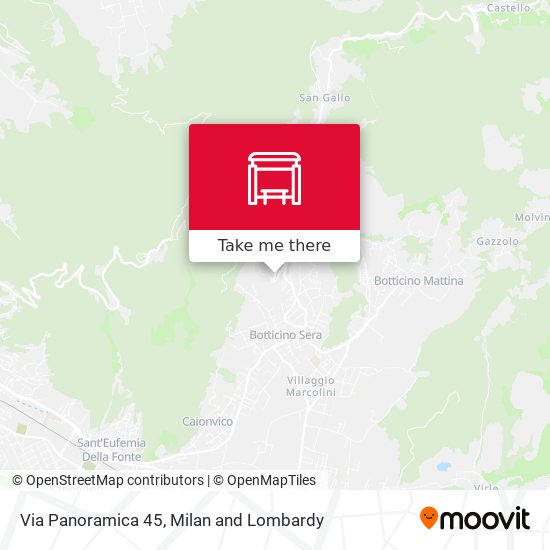Via Panoramica 45 map