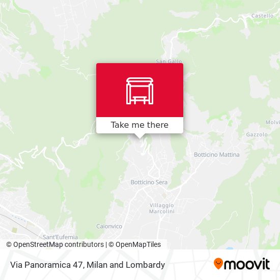 Via Panoramica 47 map