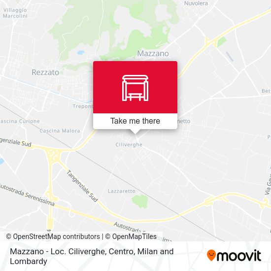 Mazzano - Loc. Ciliverghe, Centro map