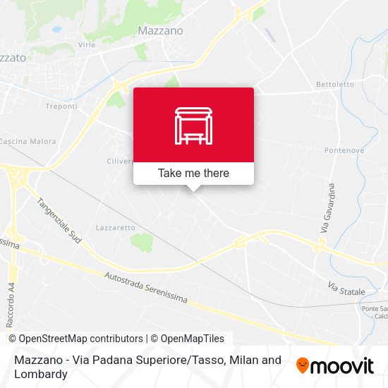 Mazzano - Via Padana Superiore / Tasso map