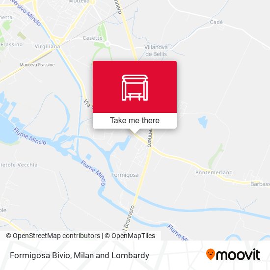 Formigosa Bivio map