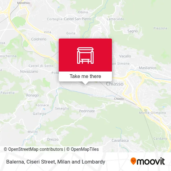 Balerna, Ciseri Street map