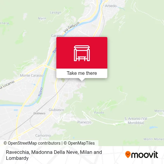 Ravecchia, Madonna Della Neve map