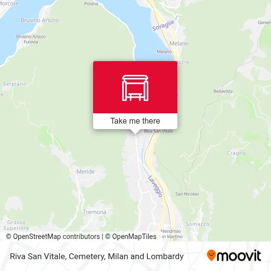Riva San Vitale, Cemetery map