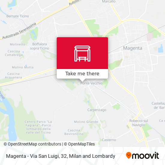 Magenta - Via San Luigi, 32 map