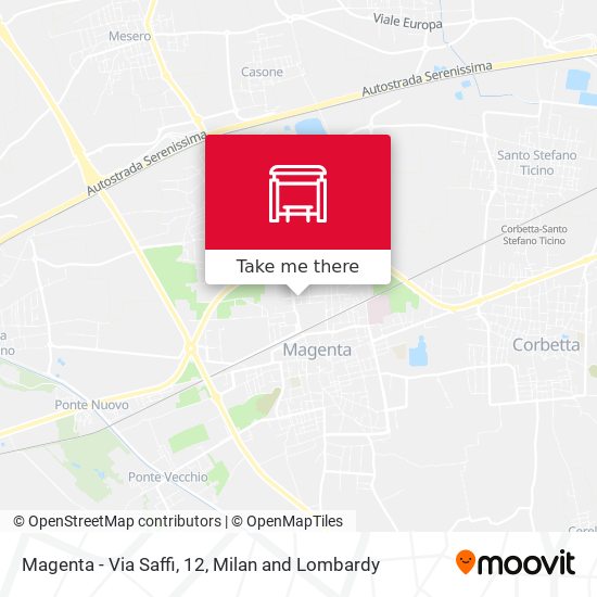 Magenta - Via Saffi, 12 map