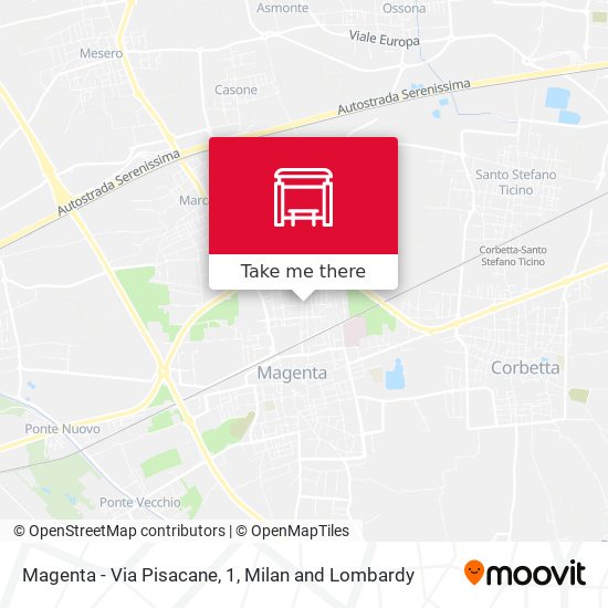 Magenta - Via Pisacane, 1 map