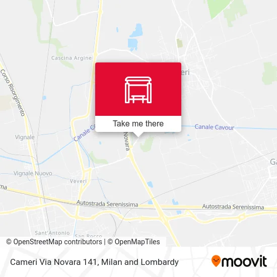 Cameri Via Novara 141 map