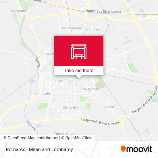 Roma Asl map