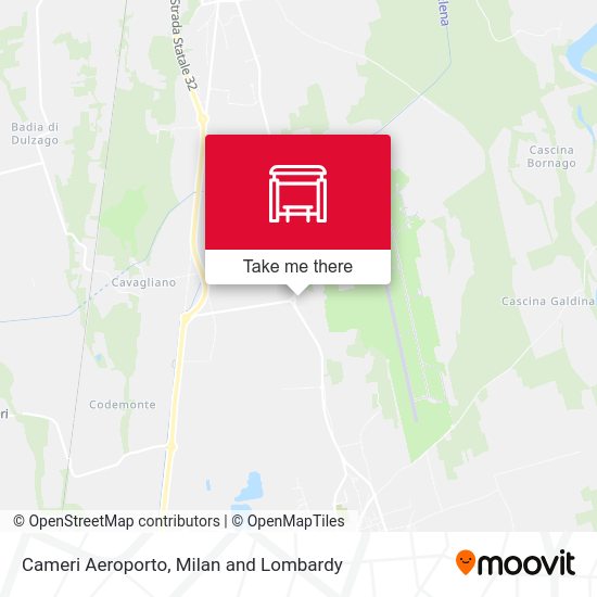 Cameri Aeroporto map