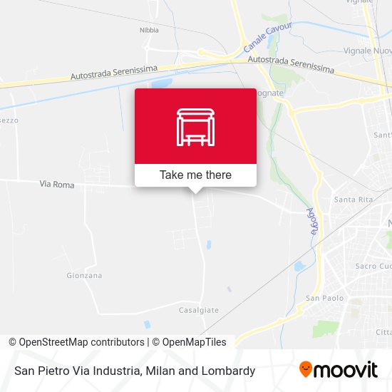 San Pietro Via Industria map