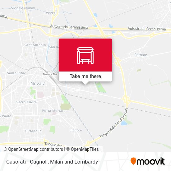 Casorati - Cagnoli map