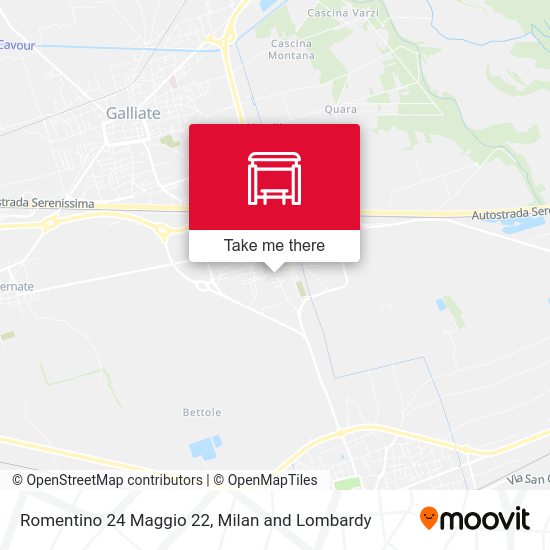 Romentino 24 Maggio 22 map