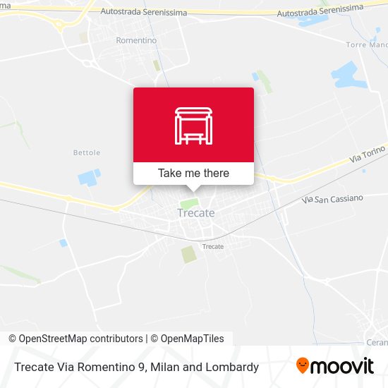Trecate Via Romentino 9 map