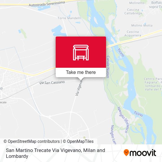 San Martino Trecate Via Vigevano map