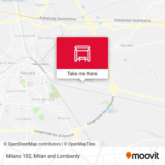 Milano 102 map