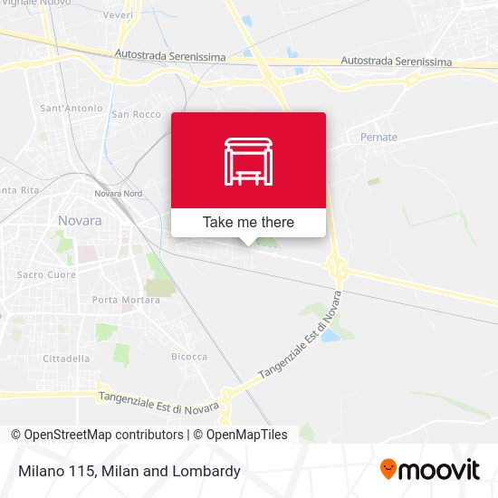 Milano 115 map