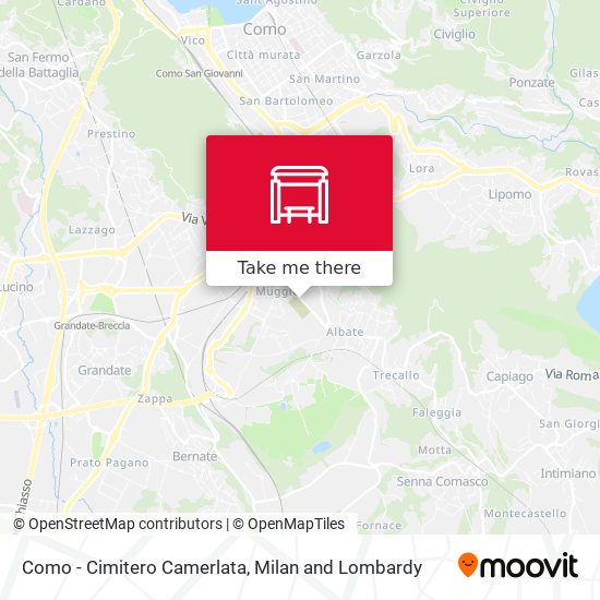 Como - Cimitero Camerlata map