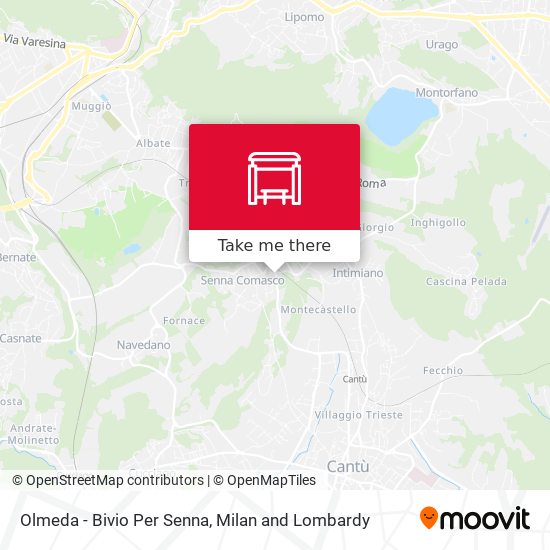 Olmeda - Bivio Per Senna map