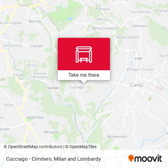 Cucciago - Cimitero map