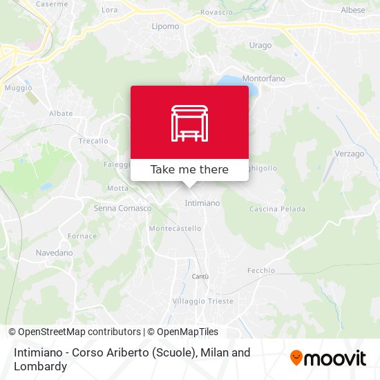 Intimiano - Corso Ariberto (Scuole) map