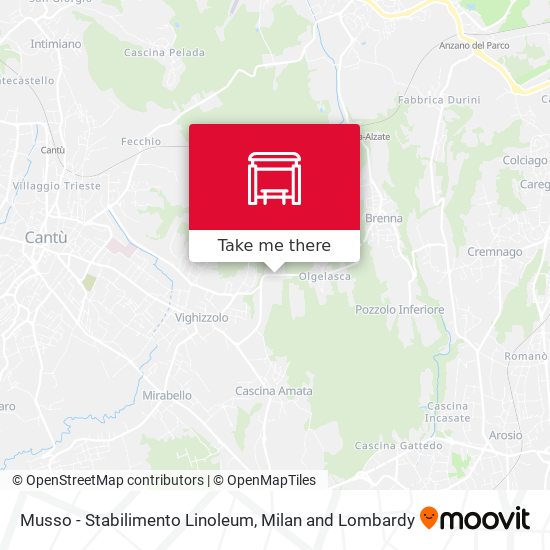 Musso - Stabilimento Linoleum map