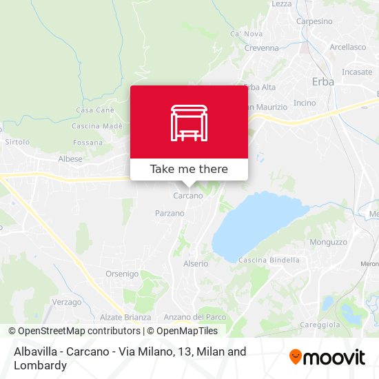 Albavilla - Carcano - Via Milano, 13 map