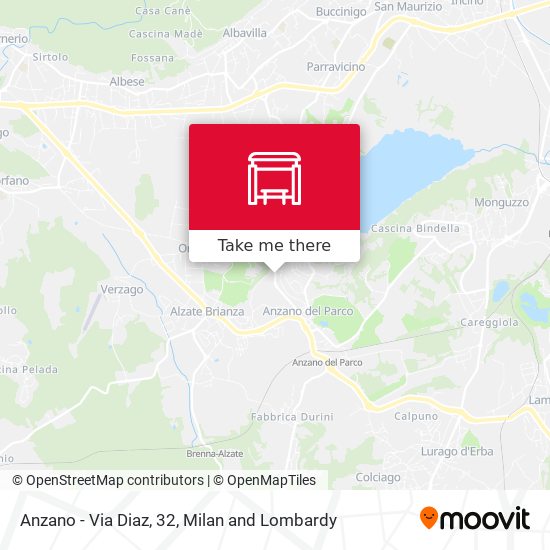 Anzano - Via Diaz, 32 map