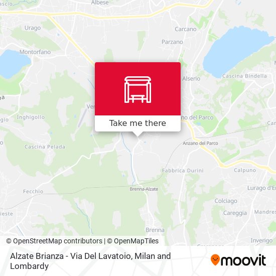 Alzate Brianza - Via Del Lavatoio map