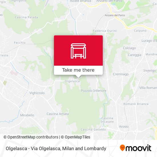 Olgelasca - Via Olgelasca map