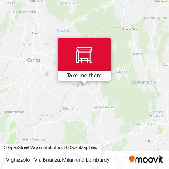 Vighizzolo - Via Brianza map