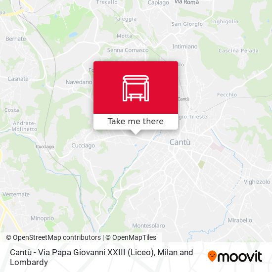 Cantù - Via Papa Giovanni XXIII (Liceo) map