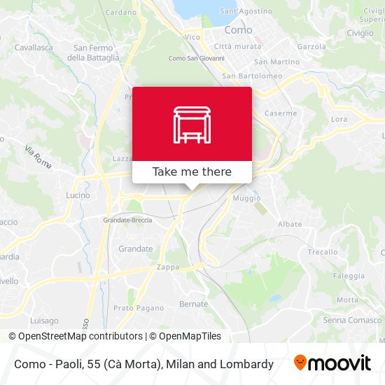 Como - Paoli, 55 (Cà Morta) map