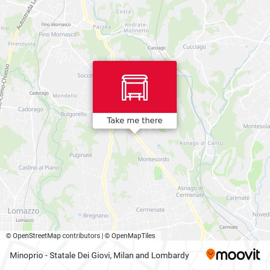 Minoprio - Statale Dei Giovi map