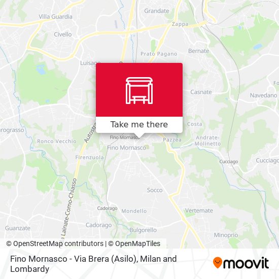 Fino Mornasco - Via Brera (Asilo) map
