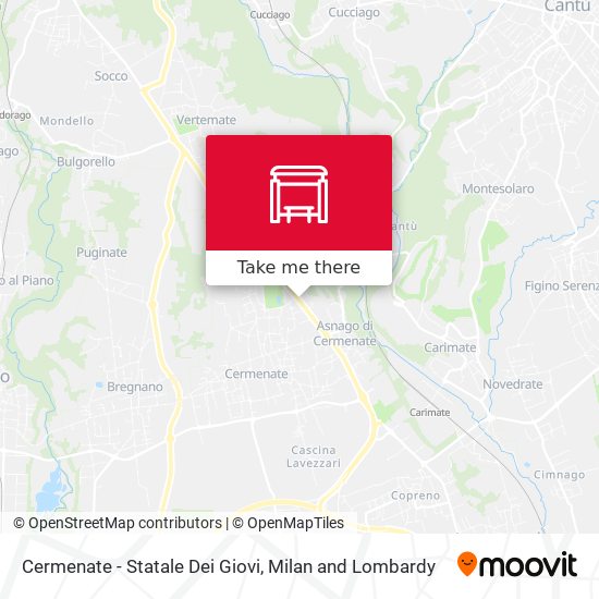 Cermenate - Statale Dei Giovi map
