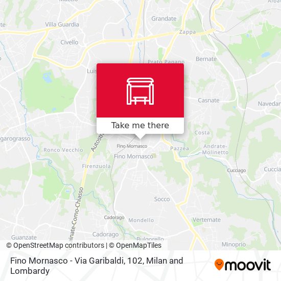 Fino Mornasco - Via Garibaldi, 102 map