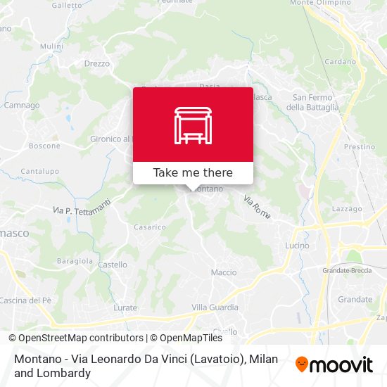 Montano - Via Leonardo Da Vinci (Lavatoio) map
