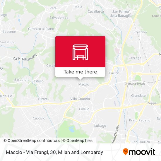 Maccio - Via Frangi, 30 map