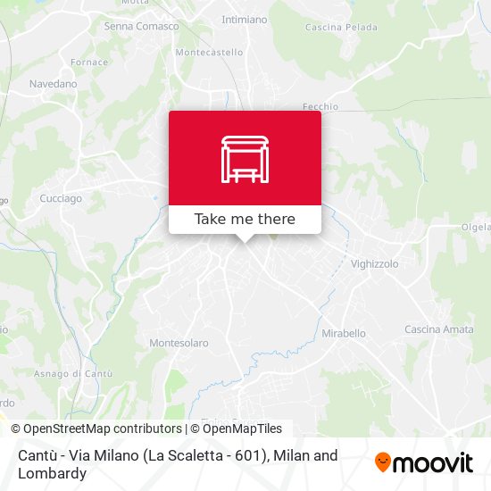 Cantù - Via Milano (La Scaletta - 601) map