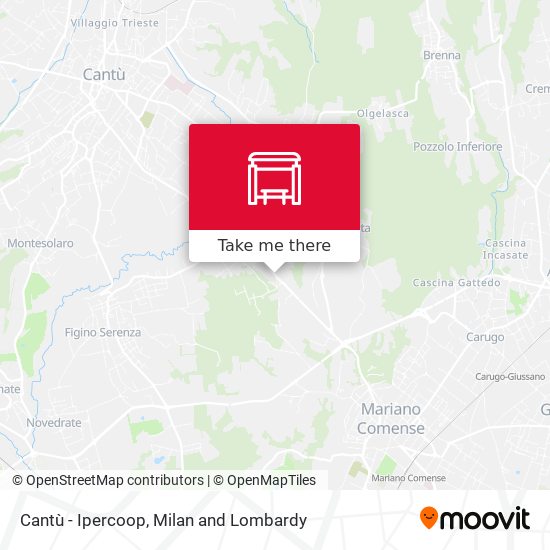Cantù - Ipercoop map