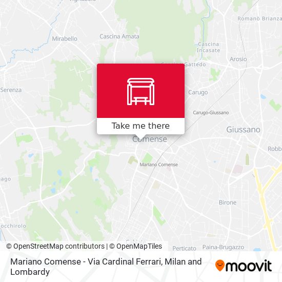 Mariano Comense - Via Cardinal Ferrari map