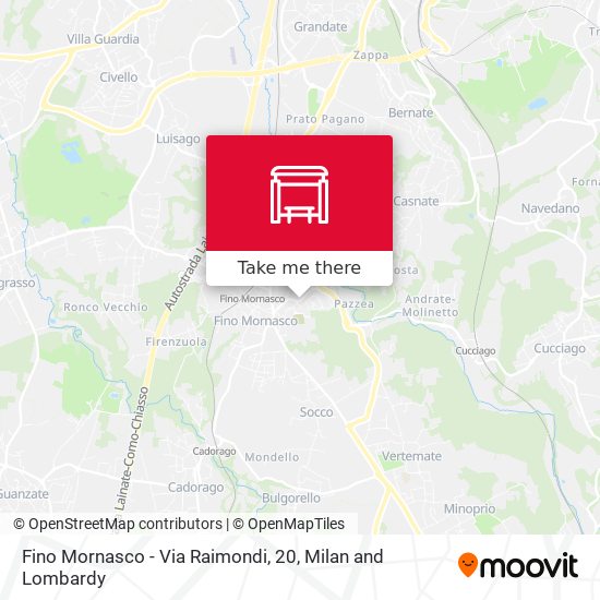 Fino Mornasco - Via Raimondi, 20 map