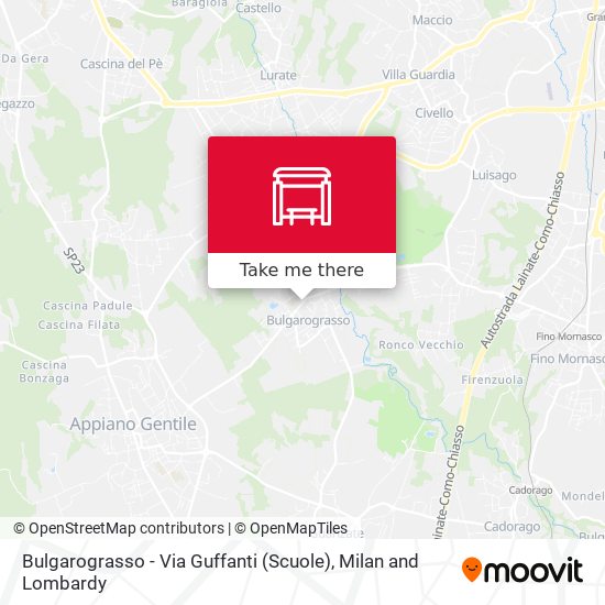 Bulgarograsso - Via Guffanti (Scuole) map