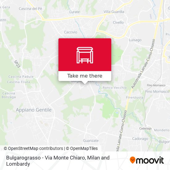 Bulgarograsso - Via Monte Chiaro map