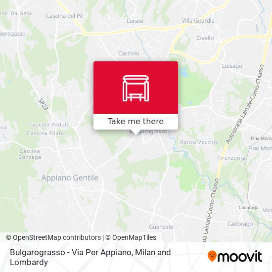 Bulgarograsso - Via Per Appiano map