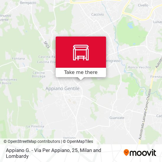 Appiano G. - Via Per Appiano, 25 map